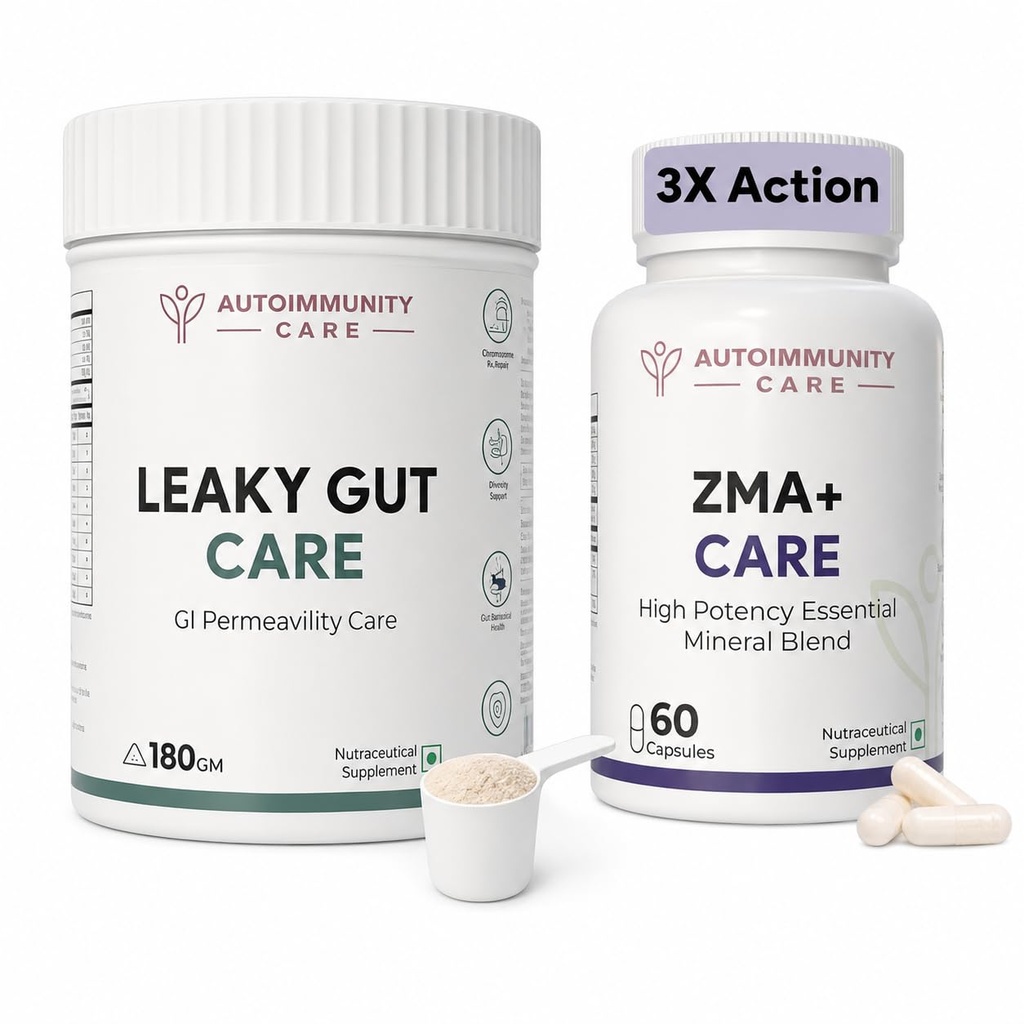 Autoimmunity Care ZMA Care and Autoimmunity Care Leaky Gut Care Supplement Bundle