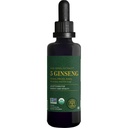 Global Healing Center - Ginseng - Organic Raw Herbal Extract - Liquid Panax Supplement Drop bevordert energie - Koreaanse en Siberische Ginseng Supplement, Maca, Ashwagandha - Non-GMO - 2 Fl Oz