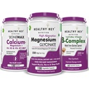 HealthyHey Nutrition Bonemax 60 capsules & Vitamin B-complex 60 capsules & Magnesium Glycinate 120 capsule