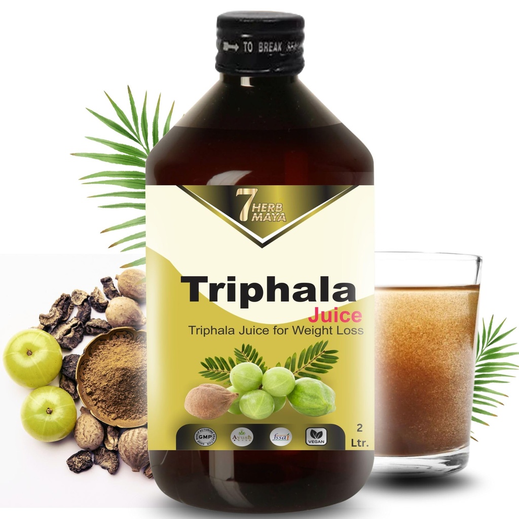 Triphala Juice | Ayurvedic Cold-Pressed Amla, Harad & Baheda | No Added Sugar | Herbal Juice for Gut Balance, Gentle Cleanse & Daily Wellness Support (2 Litre)
