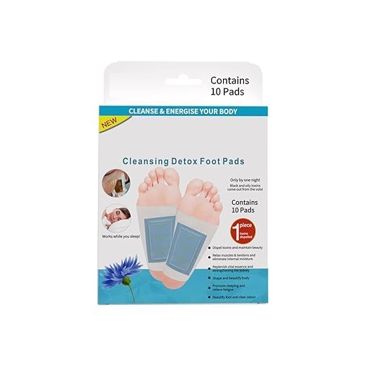 JENY Detox Foot Pads, Lavender, Cornflowers, Green Tea, Red Rose, Red Chilli, Natural Ingredients, Body Pain Relief