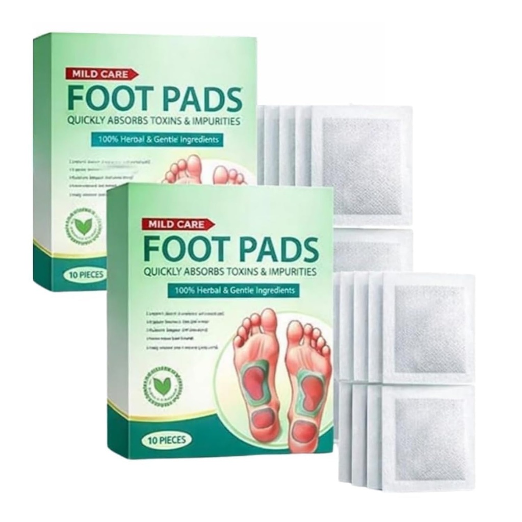 Foot patch Herbal And Gentle Ingredient Detox Foot Pads, Natural Ingredients for Sleep Aid, Pain Relief, Toxin Removal with Bamboo Vinegar (50 Pcs - Pack Of 5)