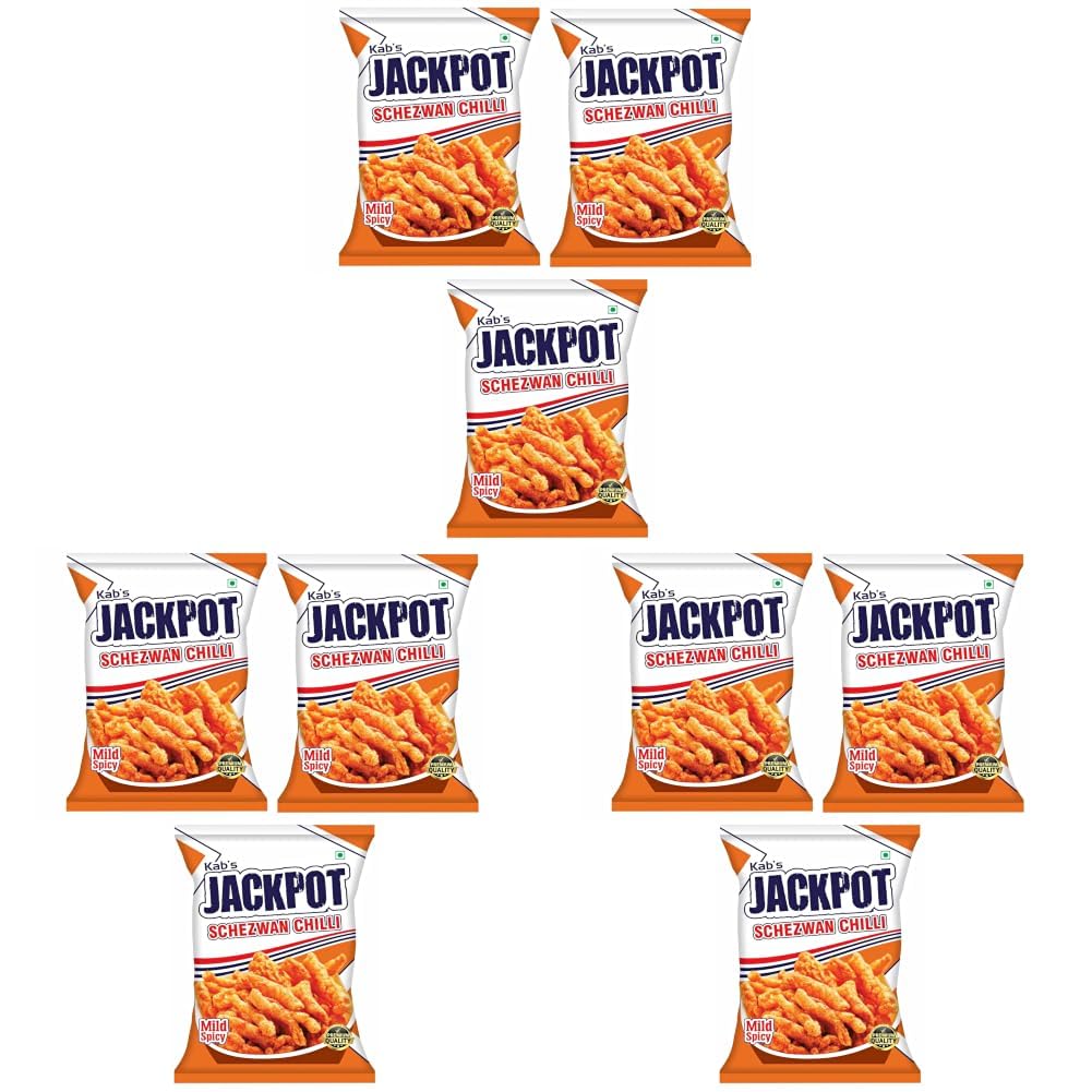 Kab's Jackpot Schezwan Chilli Sticks 80 gm (Pack of 9)