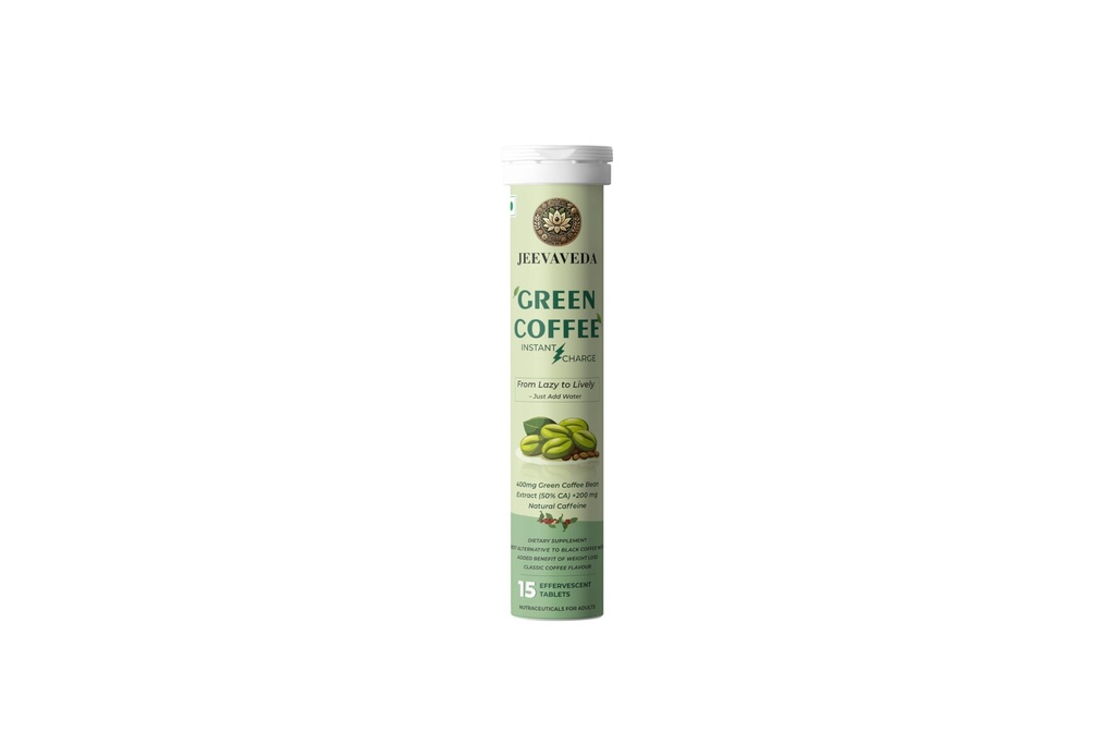 Green Coffee and ACV Effervescent Tablets Combo | Apple Cider Vinegar with Garcinia Vitamins and Pomegranate + Green Coffee Bean Extract with Natural Caffeine | Detox Weight and Craving Control | 60 Tablets (30+30)
