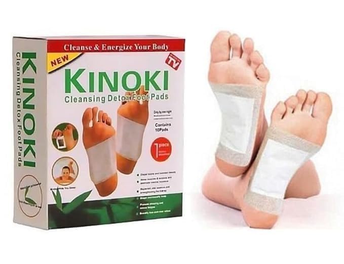 Foot patch Herbal And Gentle Ingredient Detox Foot Pads Natural Ingredients for Sleep Aid, Pain Relief, Micro-Massage Technology (Kinoki Foot Patches, Pack Of 1)