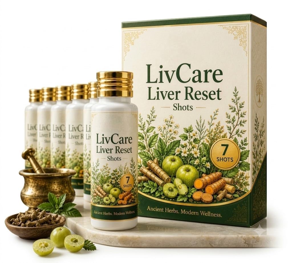 LivCare Liver Reset Shots | Herbal Daily Wellness Liquid | Botanical Wellness Shot | Easy-to-Drink Formula | Daily Lifestyle Support | Convenient Herbal Wellness Shot for Adults