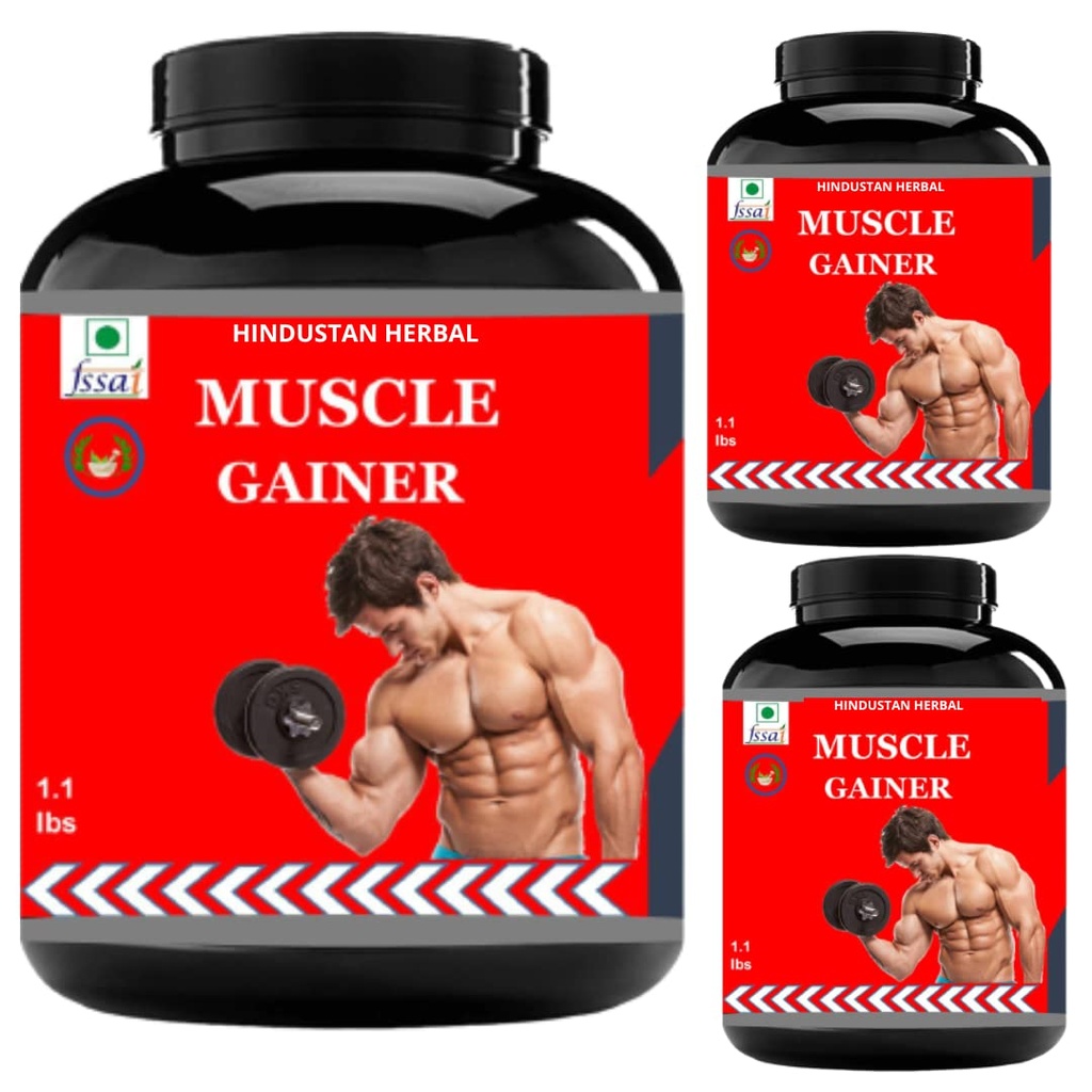 Muscle Gainer | Weight Gainer Supplements | Whey Protein | Flavor Vanilla | Pack of 3