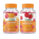 Levensvatbaar Calcium met Vitamine D + Calcium Magnesium, Gummies Bundle - Grote Proeverij, Vitamine Supplement, Glutenvrij, GGO vrij, Kauwbaar