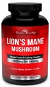 Biologische Lions Mane Paddo Capsules - 1800mg Sterkste Lion's Mane Paddo Supplement - Niet-GMO Lions Mane Extract Powder - Nootrope Brain Supplement - Hersenen & Immune Ondersteuning - 90 Vegetarische Caps