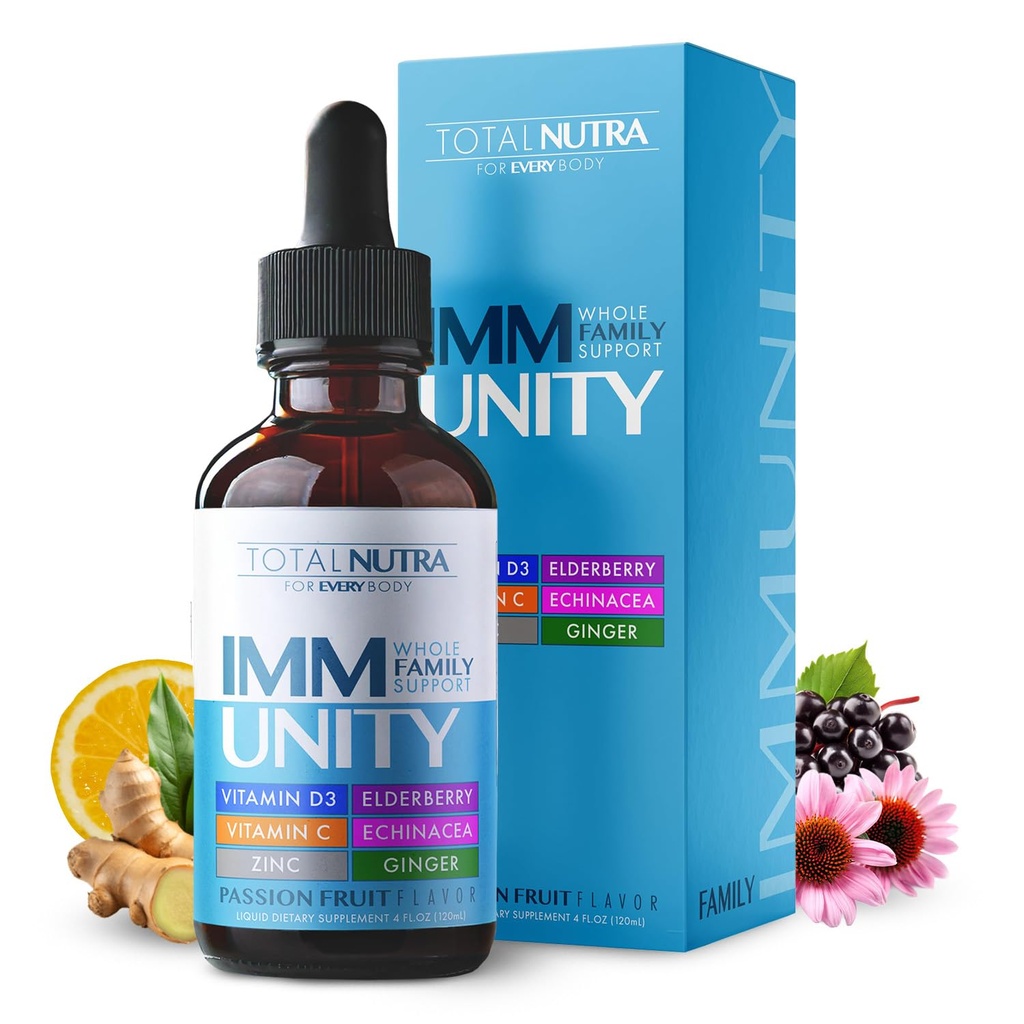 Total Immune 6-in-1 Liquid Multivitamine Supplement 