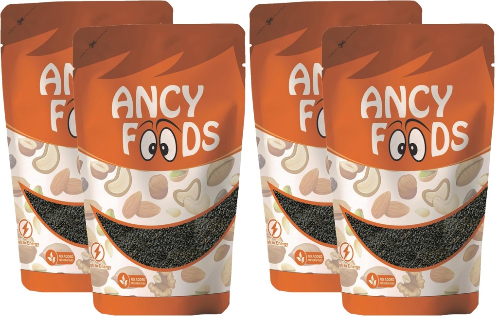 Ancy Foods Dried Fruits Nuts And Seeds (Sabja/Basil Seeds, 500g (2x250g)) (Pack of 2)