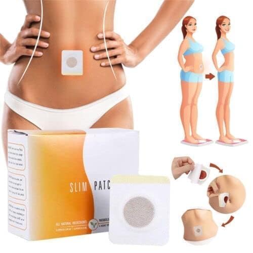 Castor Oil Belly Slim Patch, Weight Loss Patch for Belly Fat, Navel Patch Fat Burner, Slimming Sticker for Waist Control, Body Shaping Slim Patch Detox Wrap for Men and Women