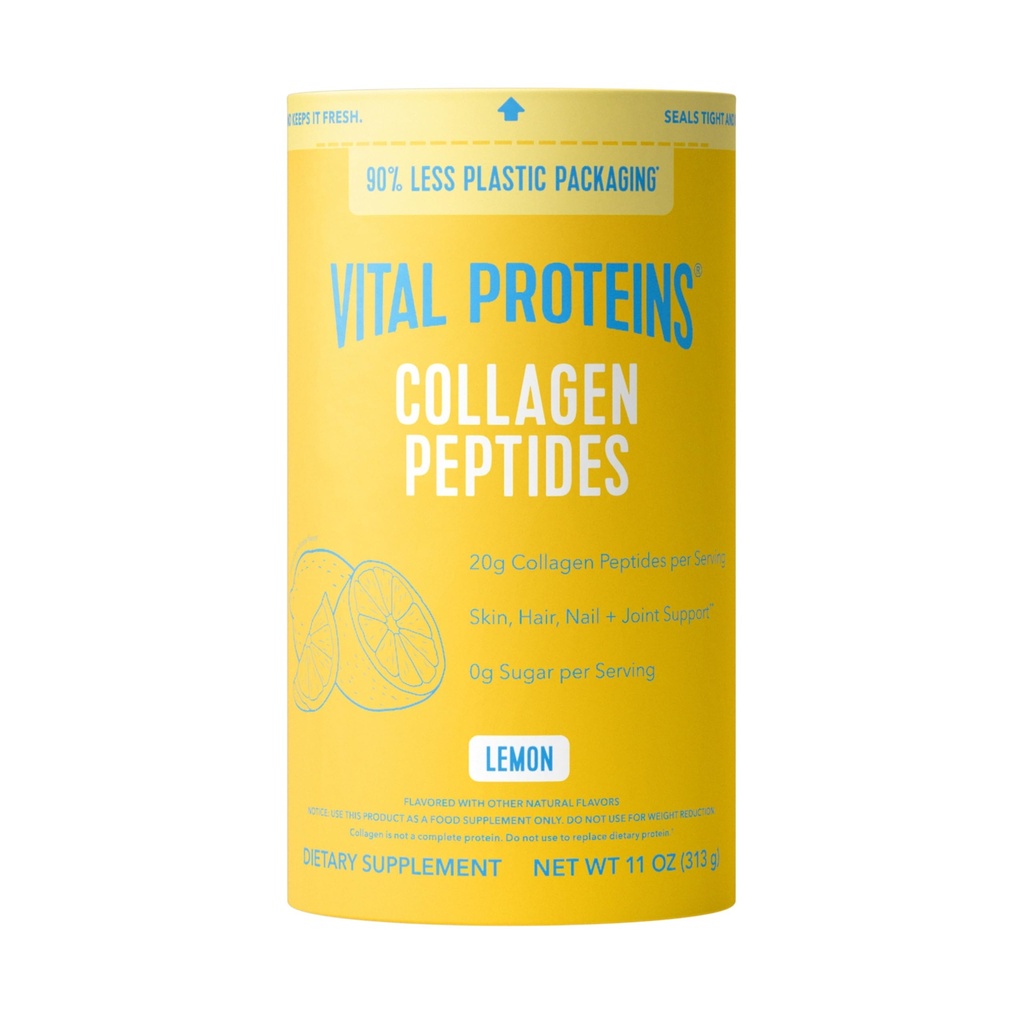 Vitale eiwitten Collageen Peptides Powder, Collageen Supplementen, Hair & Skin Health, 14 Servings, Citroen