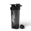 Lifelong Gym Typhoon Shaker Bottle 700ml | BPA Free Protein Shaker Bottle for Gym | Sipper Water Bottle for Adults |100% Leakproof Bottle for Protein, BCAAs, Pre Workout for Men & Women (Black)