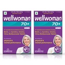 Wellwoman 70+ Multivitamin Tablets for Women Aged 70+|Biotin,L-Carnitine & Choline|Enhance Physical & Mental Performance|Senior Women's Health|Combo Pack of 2 (30 Veg Tablets Each Pack), 450 grams