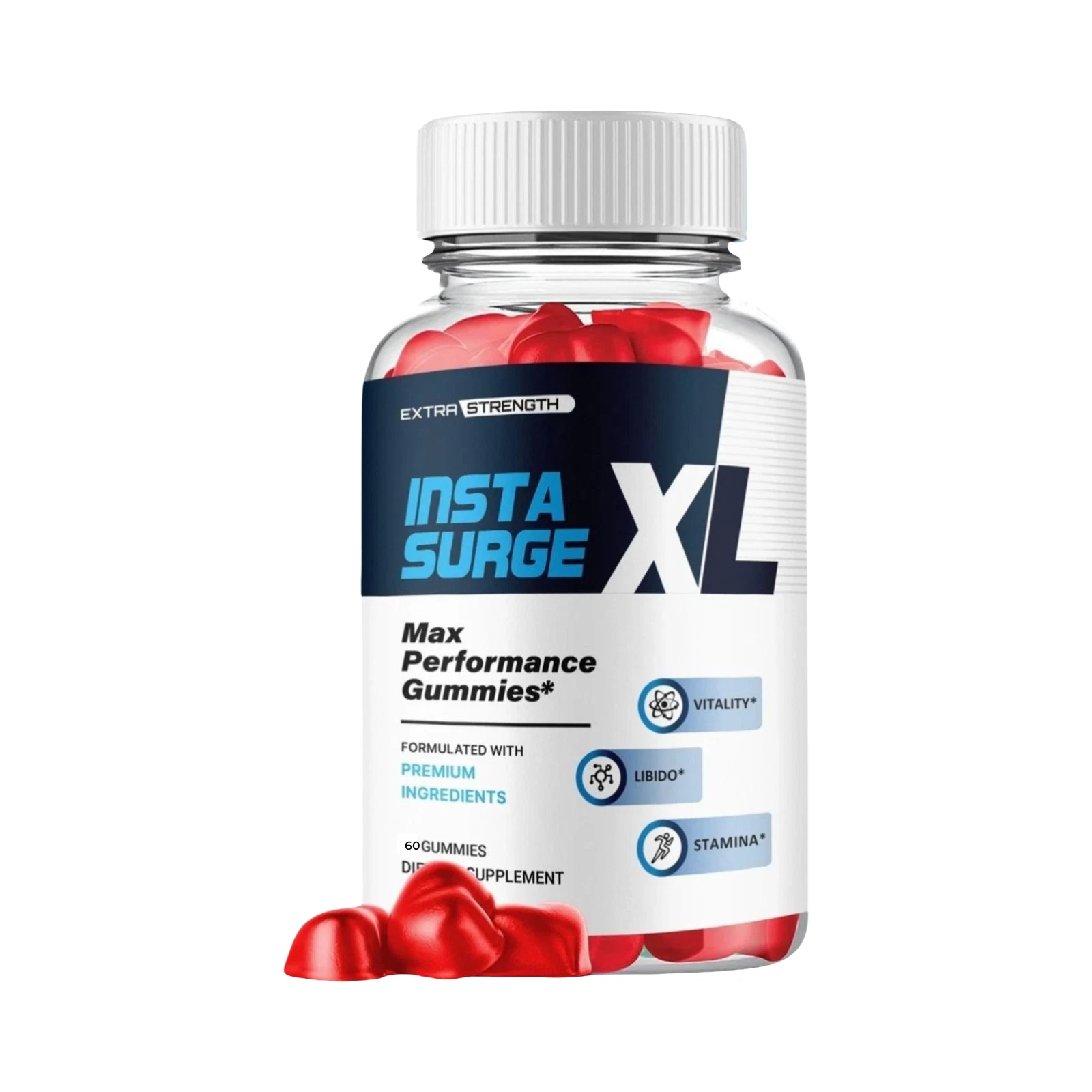 InstaSurge XL Gummies - Insta Surge XL Male Gummies for Men - 60 Gummies