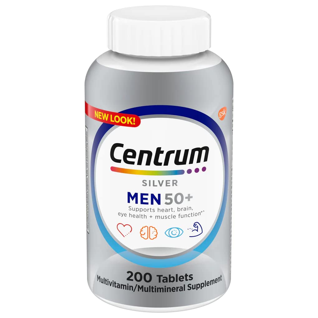 Centrum Silver Men 50+ Multivitamin 200 Tablets
