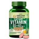 Vlado Himalayan Organics Plant Based Vitamin D3 600 IU + K2 MK7 55 mcg capsules | Lichen Source Natural Vitamin D3 | Vegan, Non-Synthetic Bone & Calcium Support Supplement | Supports Heart Health & Immunity | 60 - 100% Veg Capsules