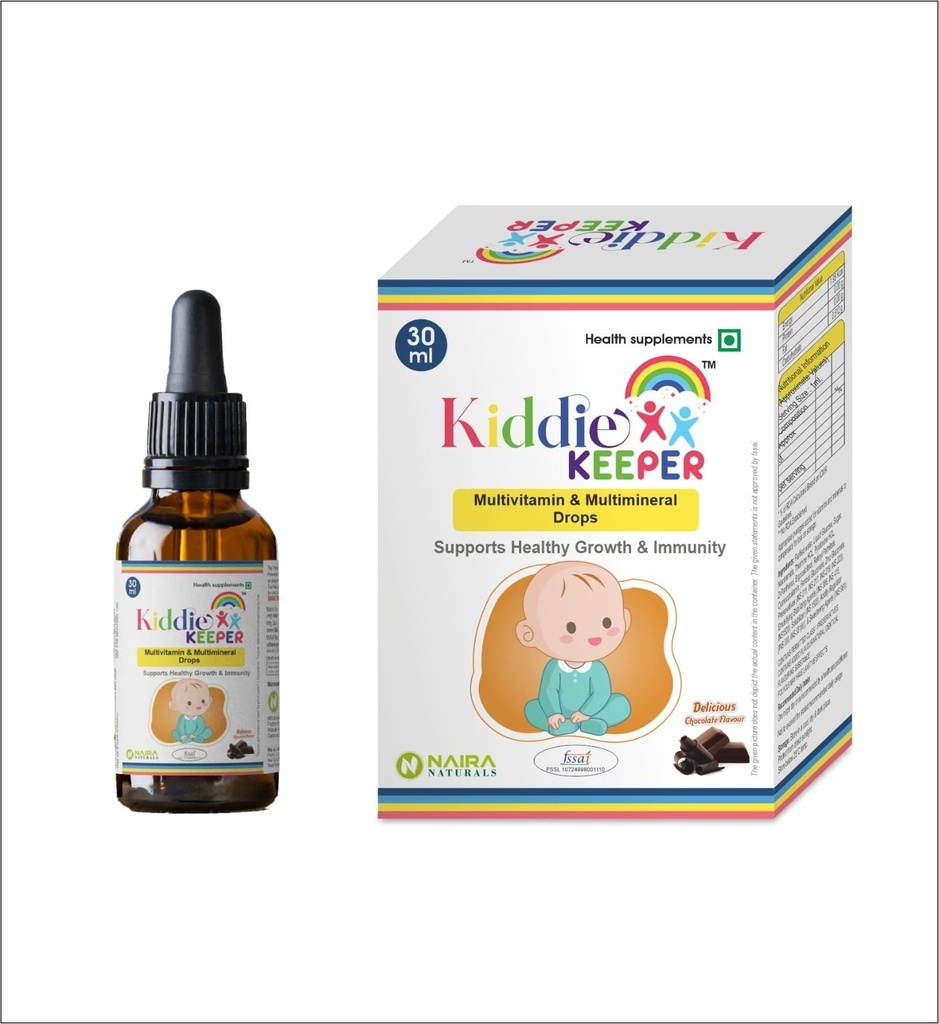 Multivitamin & Multimineral Drops for Infants | Supports Growth, Immunity & Development | Chocolate Flavour | FSSAI Approved | Baby Health Supplement | 30 Ml