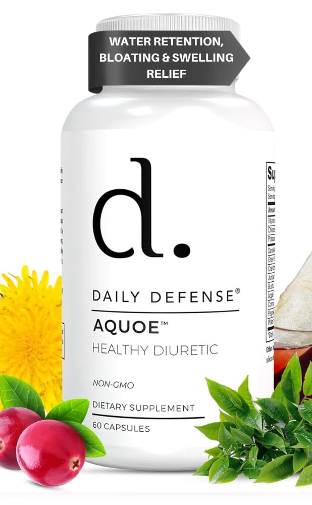 Diuretische pillen - Cranberry Pillen met groene thee, Dandelion, Apple Cider Vinegar & More - AQUOE Water Away Pillen voor Bloating & Fitness - Water pillen door dagelijkse verdediging, 60 Capsules