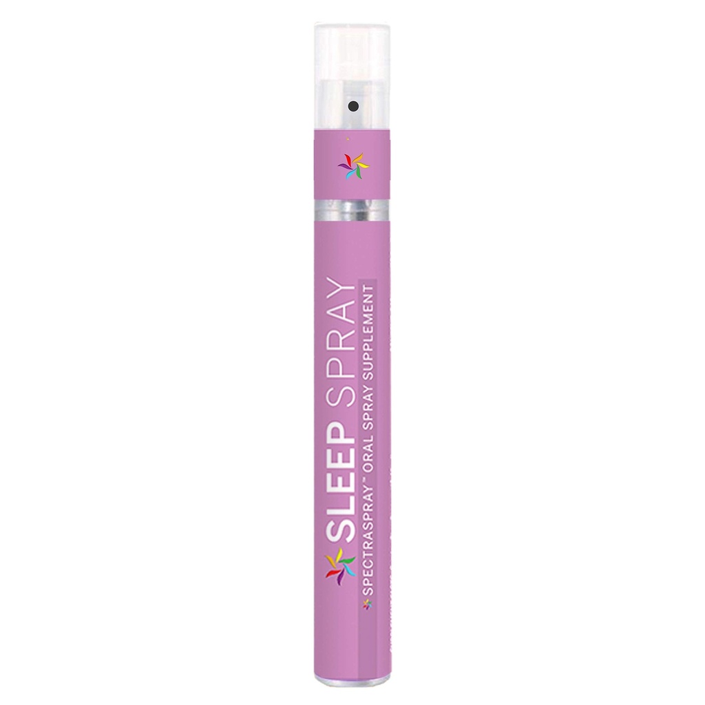 Slaapondersteuning Spray (30 dagen aanbod) - Melatonine, 5-HTP, L-Theanine, & Kruidenextracten, Spearmint smaak, TSA Veilig & snelle absorptie door SpectraSpray
