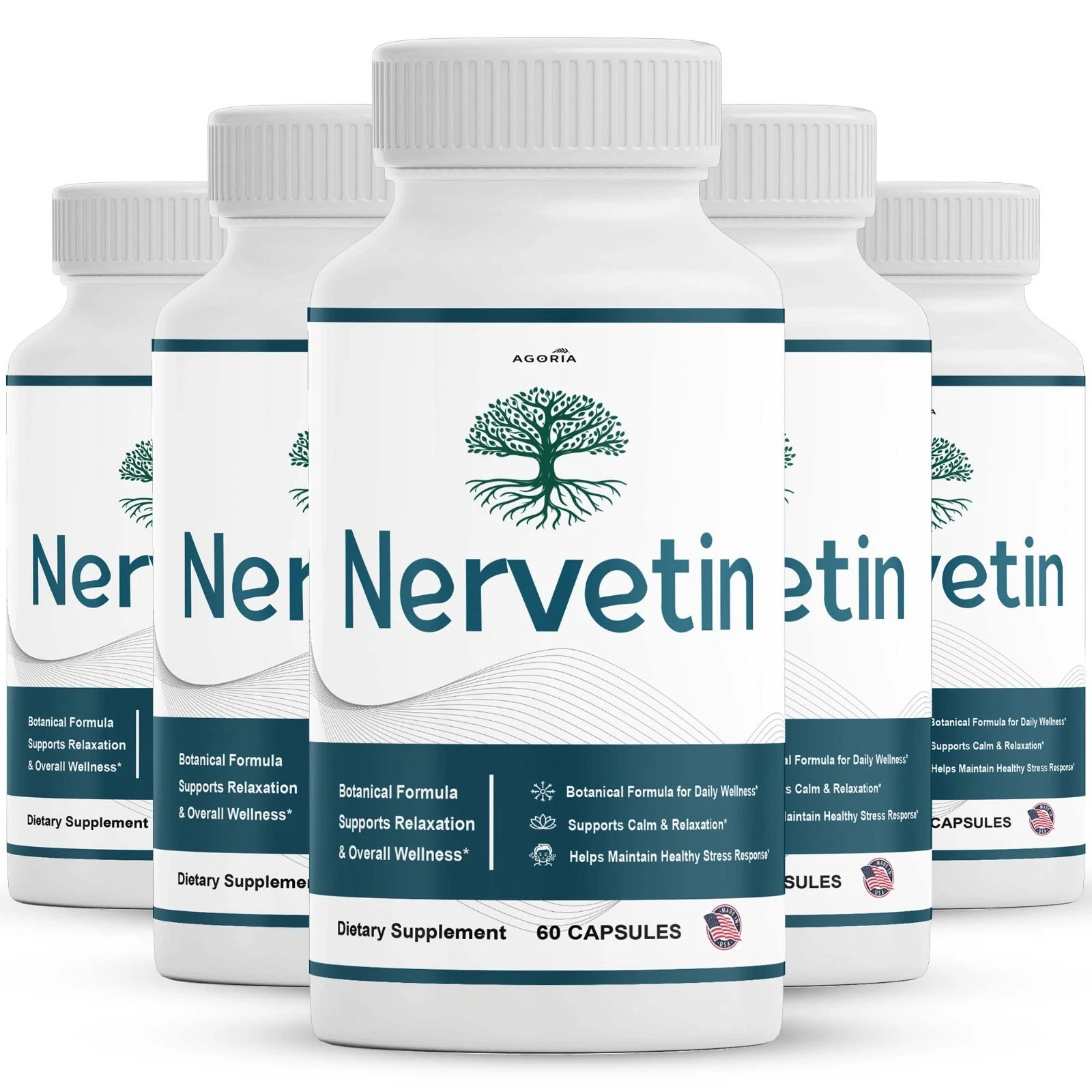 Nervetin Neuropathy Supplements, Official Nerve tin Advanced Nerve (5 Pack)
