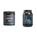 Nutrabay Pure Micronised Creatine Monohydrate Powder – 150g, Unflavoured With BioAbsorb™ Whey Protein Powder - 1kg, Milk Chocolate | India's First Protein with ProDiFi™ Blend
