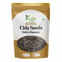 YUVIKA Chia Seeds - Salvia Hispanica, Omega-3 Seeds, Gluten Free, Source of Dietary Fibre, Calcium, Protein, Iron & Magnesium, 100 Grams