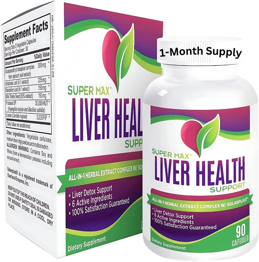 Lever Gezondheid Supplementen (All-in-1) Blended Complex met 6 actieve ingrediënten Dagelijkse lever Detox & Cleanse Ondersteuning Supplement 