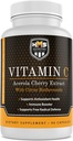 Acerola Cherry en Citrus Bioflavonoïden Vitamine C Supplement - Ondersteunt Antioxidant Health, Immune Booster - Veganistisch, Biologische - 90 Capsules, 90 Dag Supply