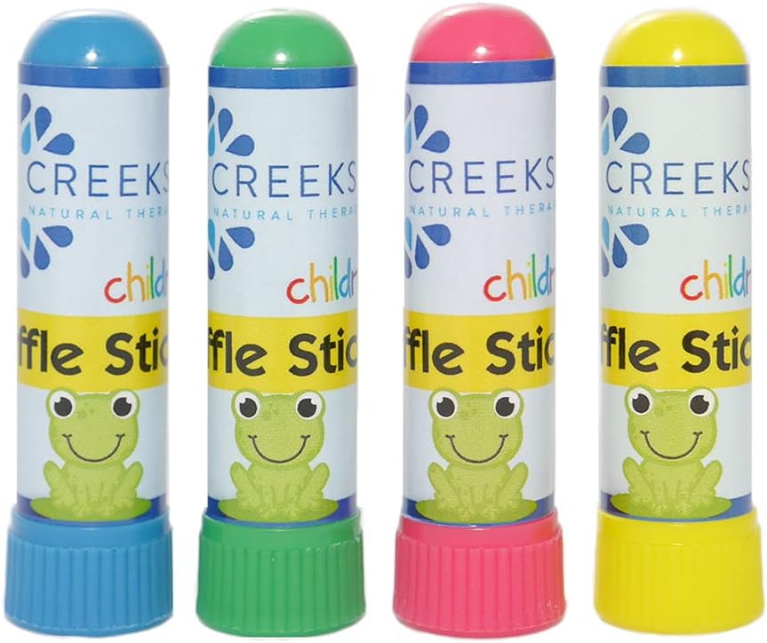 Creekside Naturals Sniffle Sticks, On-The-Go Portable Nasal Inhalers, Pocket-Sized, Aromatherapie met natuurlijke essentiële oliën