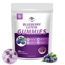 Blueberry Lutein Eye Vitaminen Gummies met 180 Telling - 3 Maanden Supply, Vegan Eye Health Supplement voor kinderen en volwassenen, Lutein Gummies voor Vision Clarity en Blue Light Ondersteuning