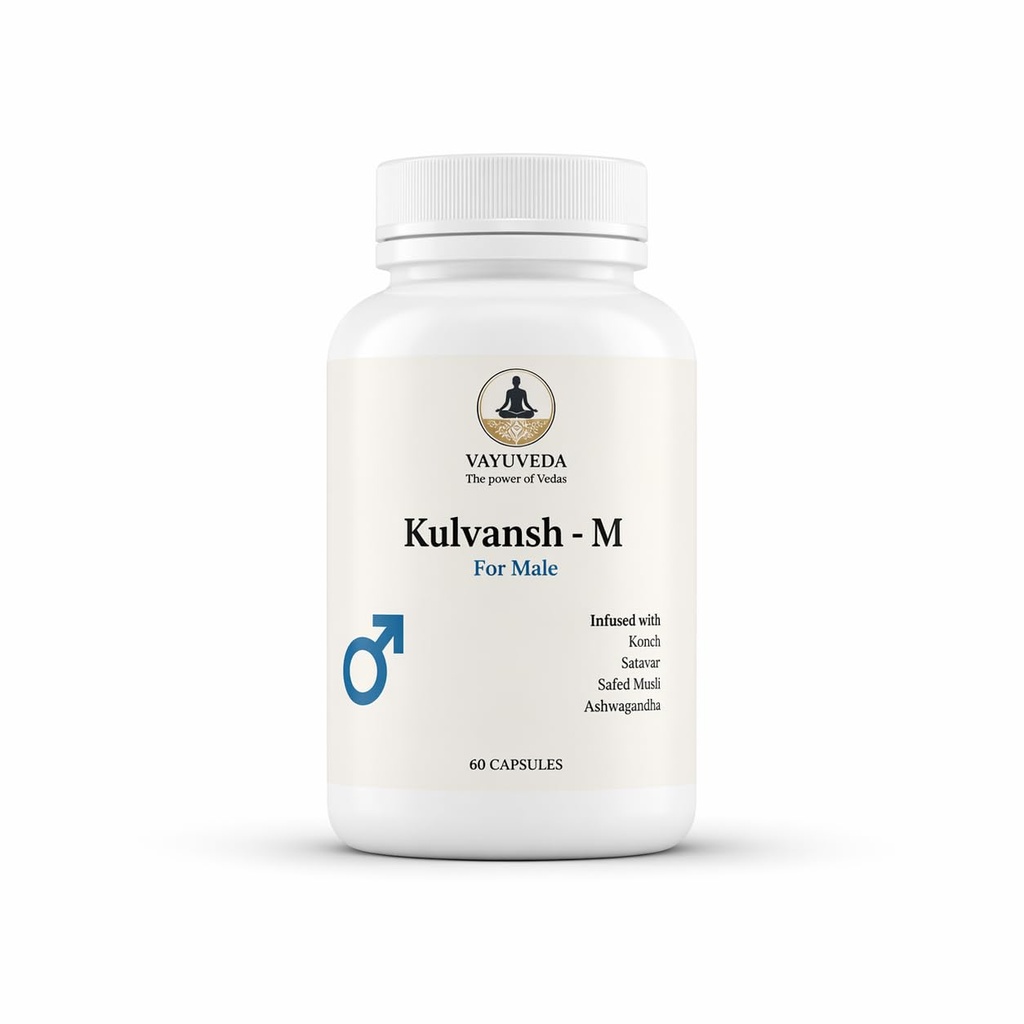 Ayurvedic Men’s Wellness Tablets for Strength, Energy & Performance Support | Herbal Daily Vitality Supplement | Pack of 4