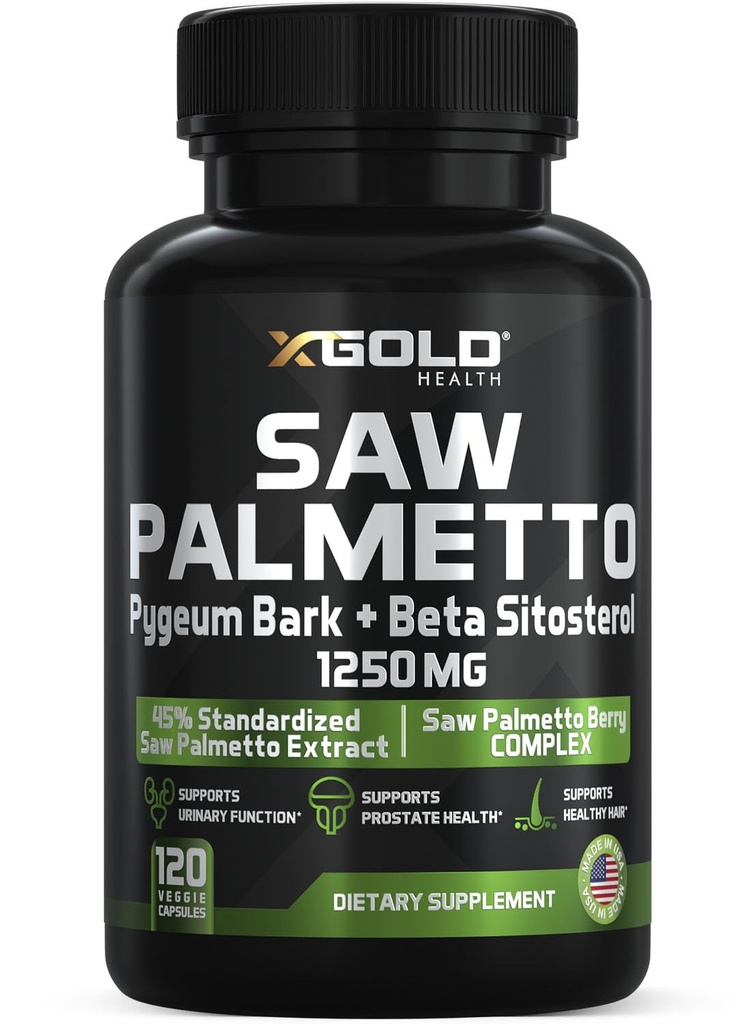 X Gold Health Saw Palmetto Prostaat Supplement voor mannen 
