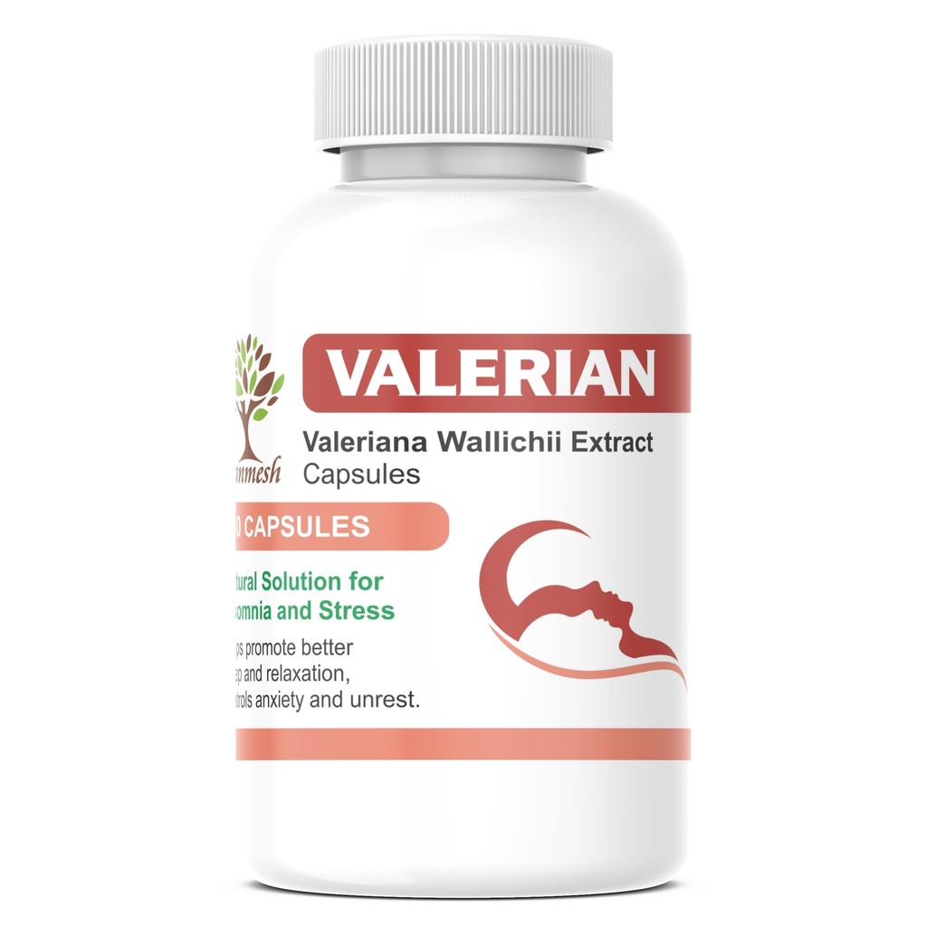 VALERIAN Root Capsules For Sleep, Stress and Anxiety Support | Improved Healthy Deep Sleep | 500mg TAGAR Extract (60 N)