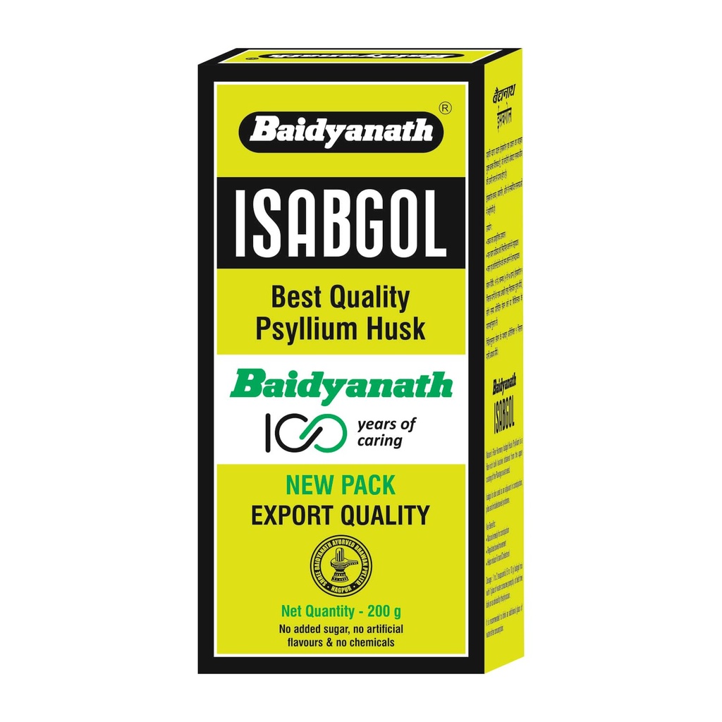 Baidyanath Asli Ayurved Isabgol - Psyllium Husk Powder | Effectively Relieves Constipation | Fibre Supplement For Digestion (Isabgol- 100gm)