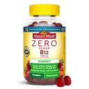 Nature Made Zero Sugar Energy Vitamin B12 Gummies 1000 mcg per portie, B12 Vitaminen, Energie Metabolisme Ondersteuning, Aspartaamvrij, 110 Suikervrije Gummies, 55 dagen levering