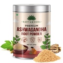 SAPTAMVEDA Premium Organic Ashwagandha Powder 200gm Tin | Withania Somnifera | For Men And Women