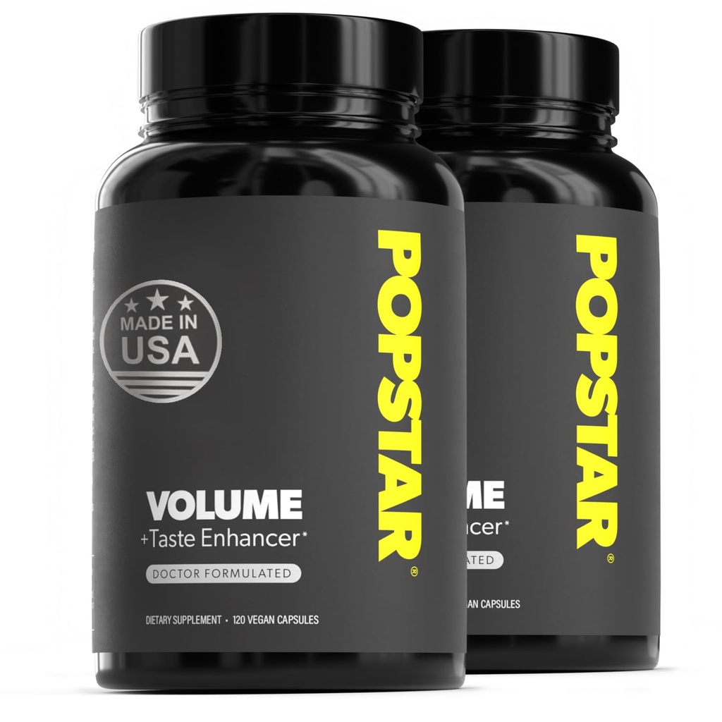 POPSTAR Labs Semen Volume Booster - Mannen Semen Gezondheid en vruchtbaarheid Supplement - Doctor Geformuleerd om de belasting te verhogen Volume - Made in USA - Niet-GMO, biologisch, Veganistisch - 240 Capsules - (2 maand aanbod)