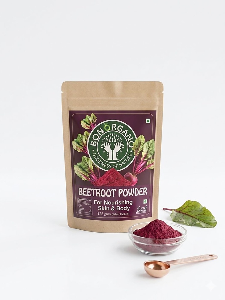 Beetroot Powder | 100% Pure & Naturally Sourced Beet Root Powder | Rich in Iron & Antioxidants | No Added Sugar | No Preservatives | Vegan | 125g