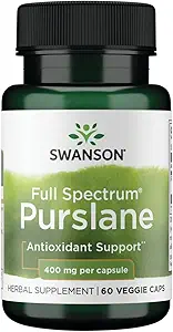 Swanson Full Spectrum Purslane 400 Milligrammes 60 gélules