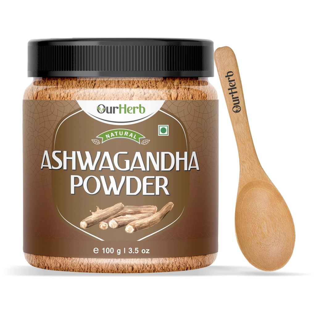 Pure & Natural Ashwagandha Powder 100g | Withania Somnifera Root Powder | Ayurvedic Herbal Product