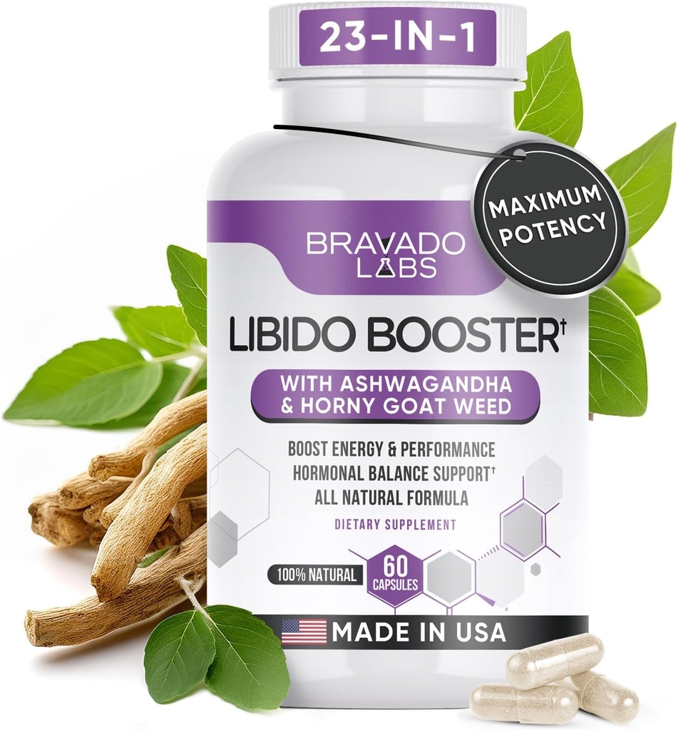 Libido Enhancer Supplement - Vrouwelijke Libido Booster voor vrouwen - Drive, Energie, Mood, Intimiteit en Performance Enhancement Pillen - met Maca Root, Ashwagandha, Dong Quai - 60 ct