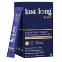 Last Long™ in you | Patented Ingredients for Men's Peak Performance Nutrition | Synura Forte® + Tesnor® + L-Tryptophan (5-HTP) + L-Citrulline | Stress Response, Stamina, Daily Confidence & Endurance