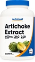 Nutricost Artichoke Extract 600mg, 240 Vegetarische Capsules - Glutenvrij, Non-GMO