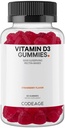 Codeage Vitamine D3 Gummy Vitaminen, Vitamine D3 5000 IE Gummies Cholecalciferol 125 mcg - 2-maands aanbod - Zachte pectine-based, diergelatine-vrije vitamines Gummy, aardbei, glutenvrije - 60 Gummies