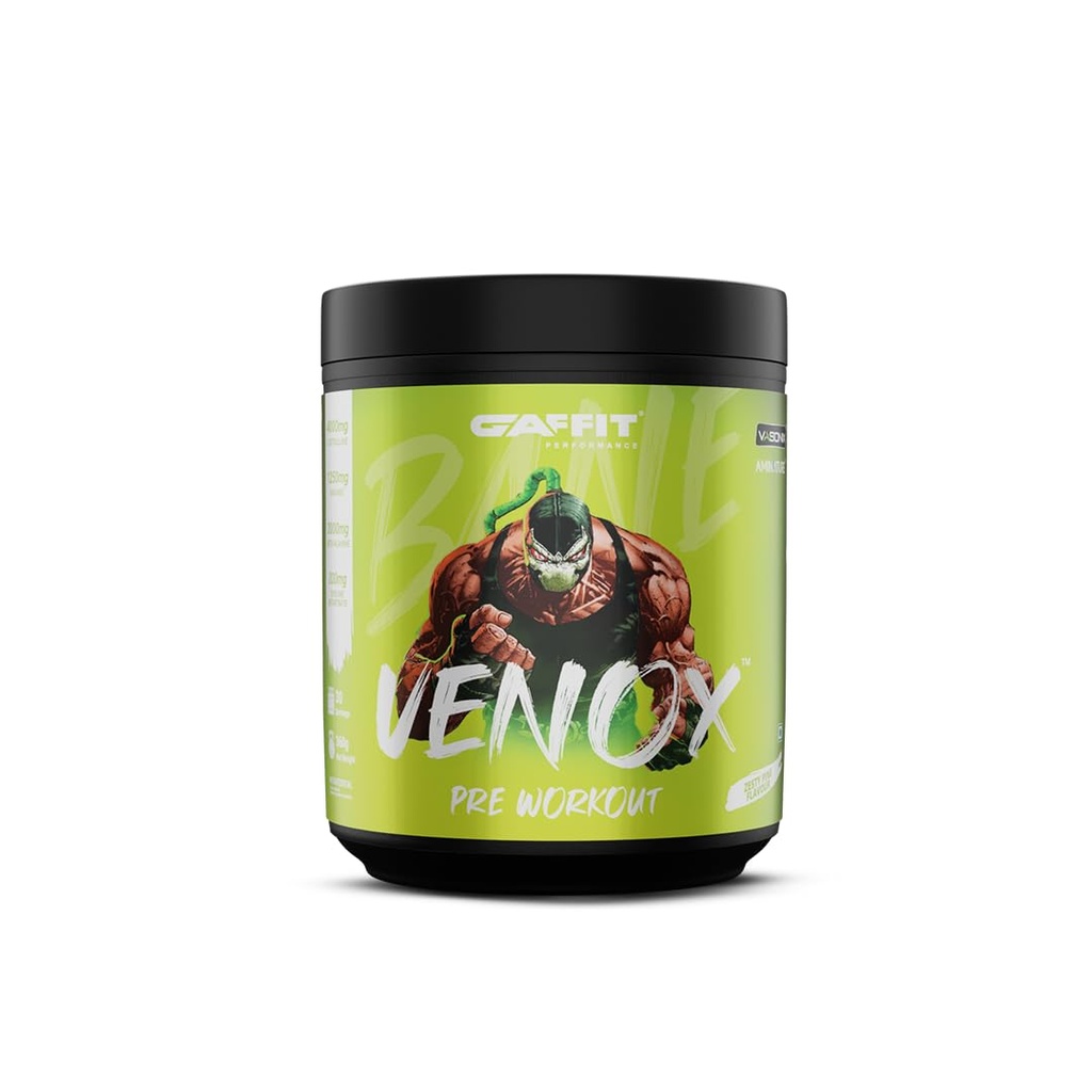 Venox Pre-Workout for Men & Women | Powered by Aminature® L-Citrulline & Vasonix® |High-Performance Powder For Intense Energy, Focus & Muscle Pump | 30 Servings, 360g | Zesty Pine Flavour