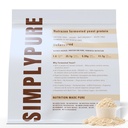 Nutrazen SimplyPure Fermented Yeast Protein Powder - Unflavoured - 1kg | 25.1g Complete Protein | Vegan Protein for Muscle Recovery & Lean Muscle Support | PDCAAS 1.0 | Easy to Digest with Probiotics & Enzymes | Gym & Fitness Supplement