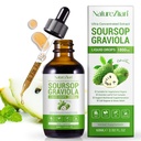 Soursop Graviola Liquid Drops - Soursop Bitters Liquid - Soursop Leaves Extract - Natural Antioxidant - Cell Support & Regeneratie - Immune Boost - Relax - Lever en slaap (1)
