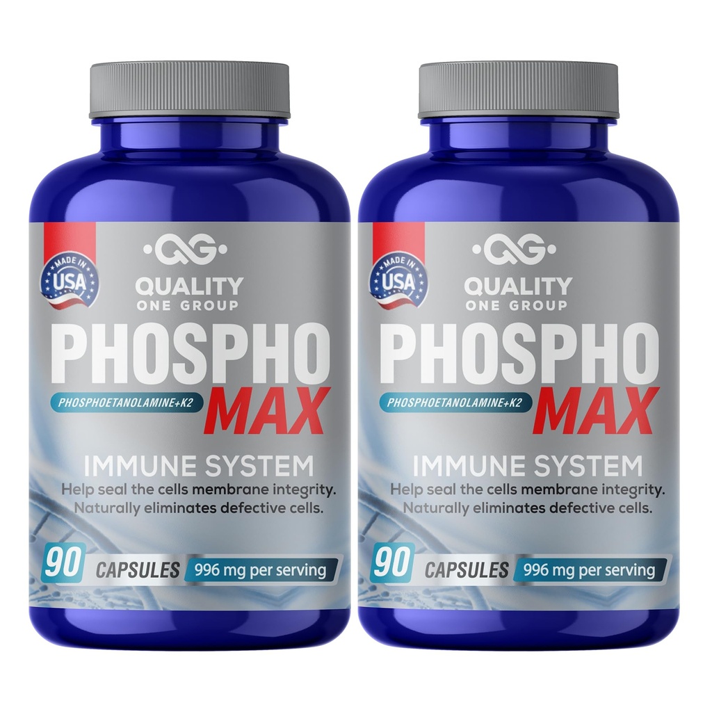 Fosfoetanolamina - Mélange unique de Phosphoéthanolamine pour stimuler votre système immunitaire- Fosfoetalonamina naturelle, 26 ans de formulation étudiée - 180 Capules
